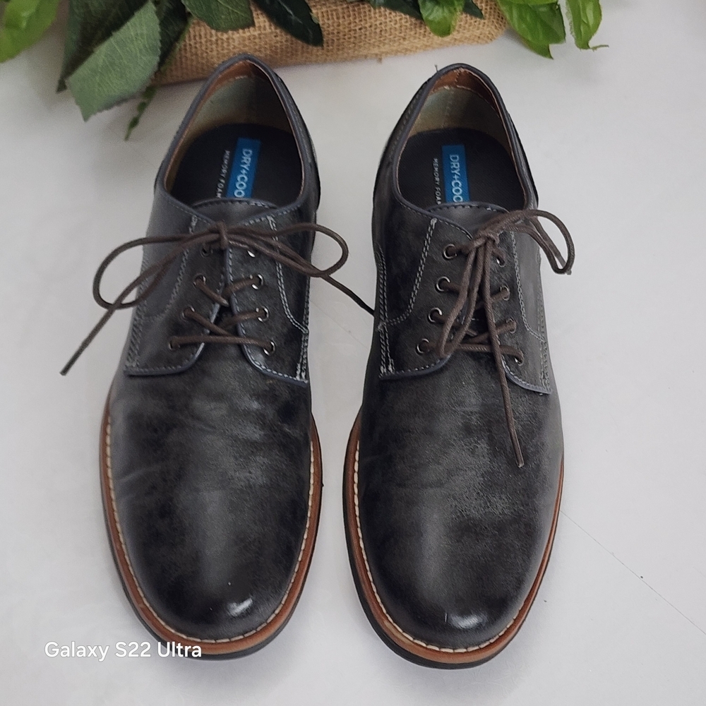 Dry Goods Men’s Brown Leather Lace-Up Dress Shoes